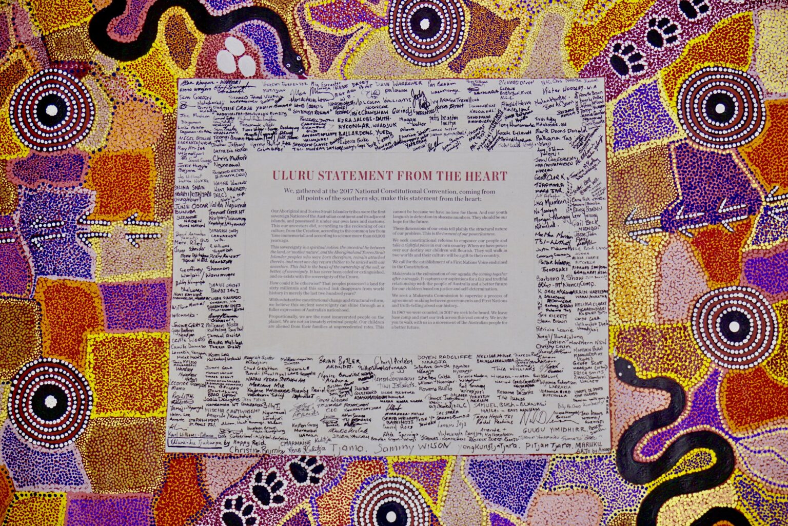 AH&MRC SUPPORTS THE ULURU STATEMENT FROM THE HEART