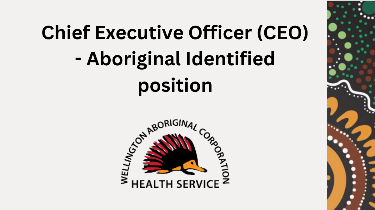 Chief Executive Officer (CEO) – Aboriginal Identified position