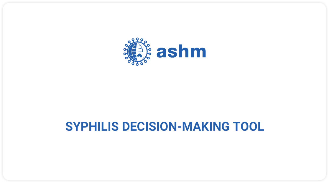 Towards the Elimination of Congenital Syphilis in Australia