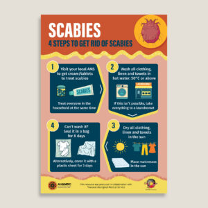 How to Stop the Spread of Scabies Poster