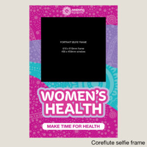 Photo Prop Women's Health Selfie Frame