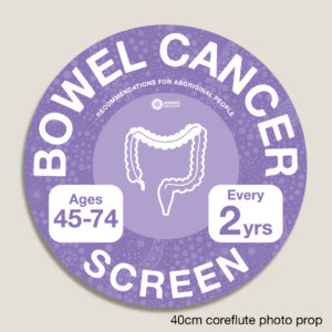 Photo Prop Bowel Cancer Screen