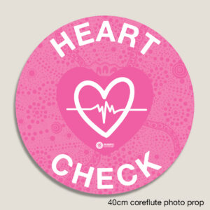 Photo Prop Heart Check